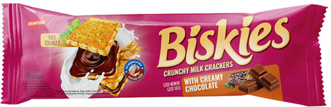 비스키스 크런키 밀크 초콜릿 크림 크래커, 1개, 96g