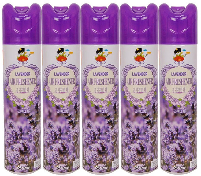 산도깨비 공기청향제 라벤향 방향제, 300ml, 5개
