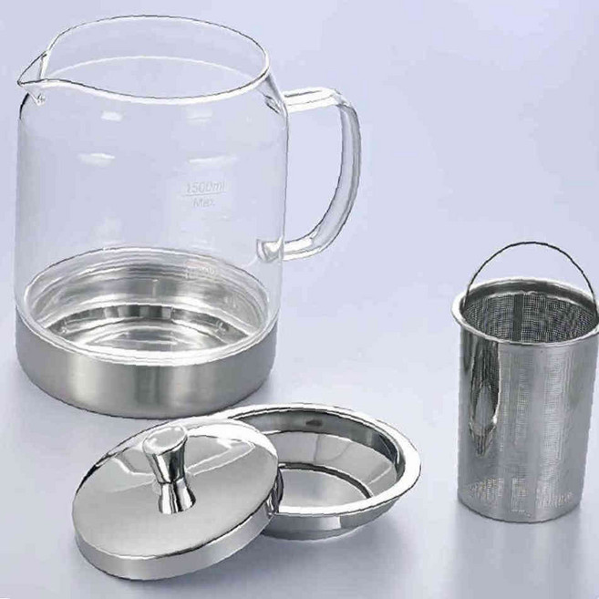 인덕션 글라스 팟 1500ml 티용품