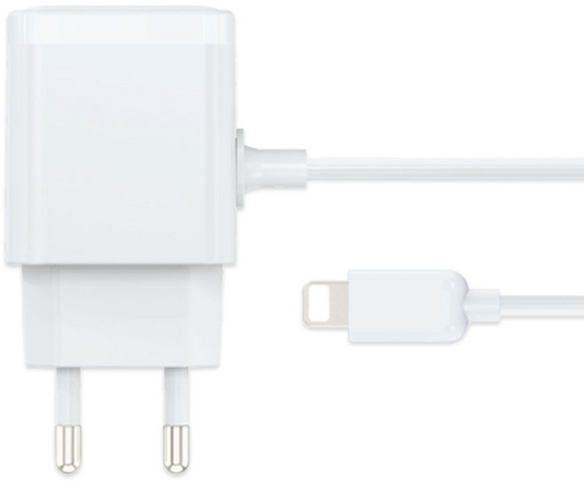 포램 2.4A 8핀 일체형 충전기 군대 반입 가능 아이폰 최신 기종 HC-31, 1개