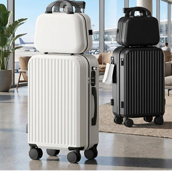 컵홀더 USB 캐리어 여행용 확장형 캐리어 + 13인치 미니백 세트 (20인치 22인치 24인치 26인치)