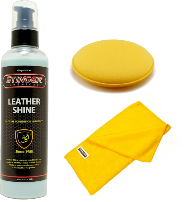 스팅거 레더샤인 자동차 실내인테리어 퀵드라이 빠른건조 타월 빵패드