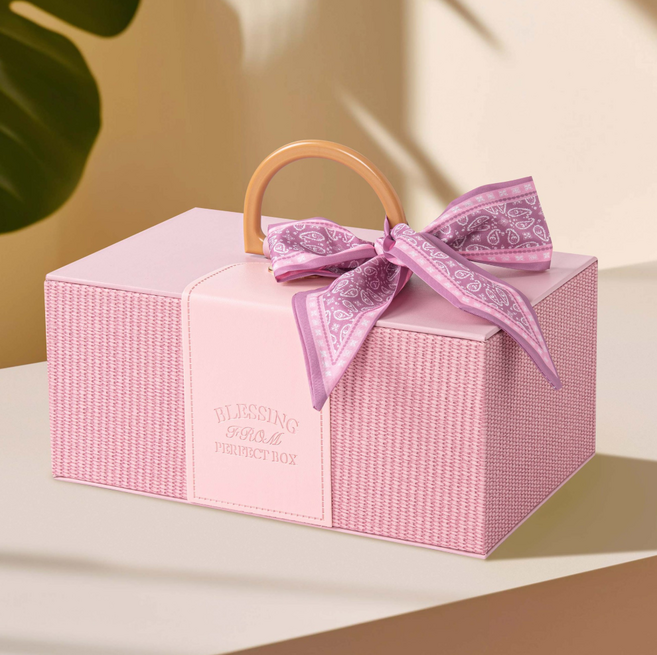 홈앤힐링 예쁜 선물상자 특별한 럭셔리 선물포장박스, 코지 핑크
