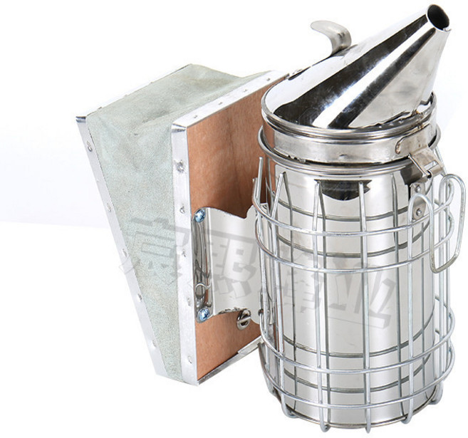 양봉 훈연기 꿀벌 살포기 벌통 훈증기 퇴치기 연막 수동, 아연도금 철제 연기기 (선물 없음), 1개