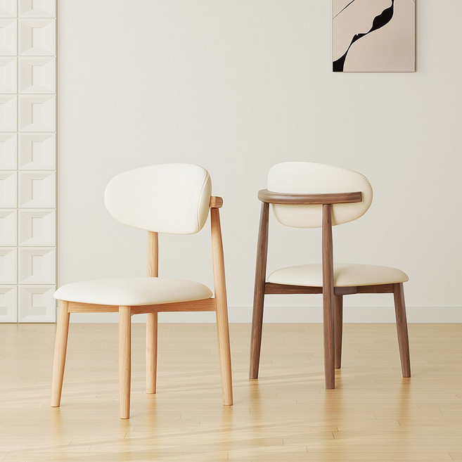 아우스 DC08 원목의자 인테리어 식탁의자 주방의자 식당 카페 감성 북유럽 다이닝 의자 테이블의자다이닝 테이블의자 북유럽의자 감성의자 완제품, 월넛, 2개