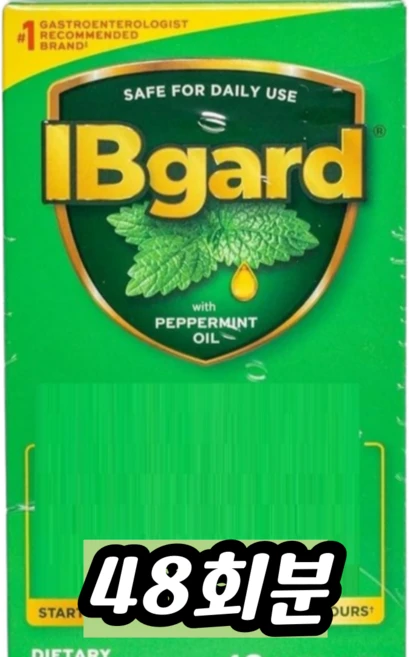 IBgard 페퍼민트 오일 캡슐, 1개, 48회분 - 쿠팡