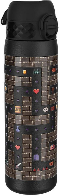 Ion8 누출 방지 아동용 물병 350ml/12온스 유니콘 - BPA 프리 냄새 방지 재활용 폴리머 원터치 플립 뚜껑 캐리 루프 빨대 없음 - 식기 세척기 사용 가능, 20.3 Ounces, Gaming
