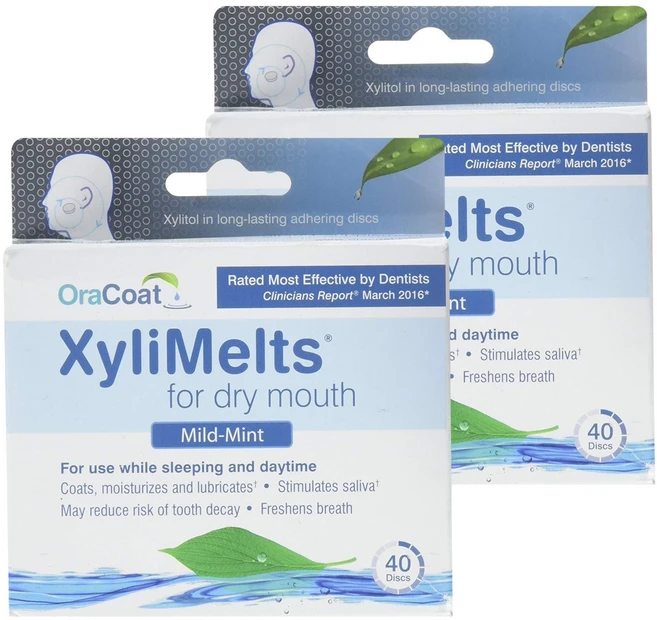 오라코트 자일멜츠 포 드라이 마우스 마일드 민트 40개입, 2개 - 쿠팡
