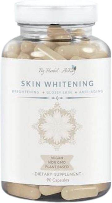 MAPEINC 천연 스킨 라이트닝 알약 콜라겐 & 글루타치온 6200mg 함유 미백 피부 건강 보조제 90알, 1개, 90정