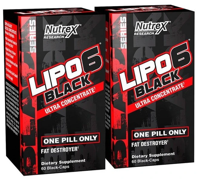 Nutrex Research Lipo-6 블랙 울트라 농축액 열 발생 지방 연소 보충제 체중 감소 에너지 및 집중력 증가 다이어트 알약 120개, 1개, 120정 - 쿠팡