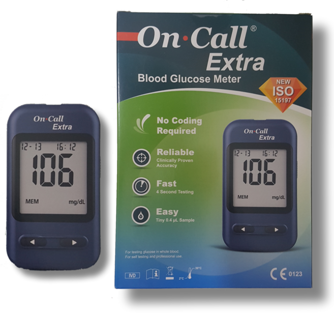 온콜 엑스트라 혈당측정기 OnCall 혈당계 혈당체크기계 혈당계, 1개