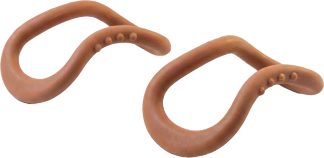 데비 프로 소프트 데비링 2p + 파우치, 브라운, 1개