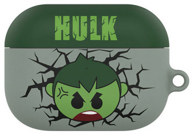 MARVEL AirPods 保護殼 - 蟻人, 1個, 綠巨人浩克(含扣環),Pro 2