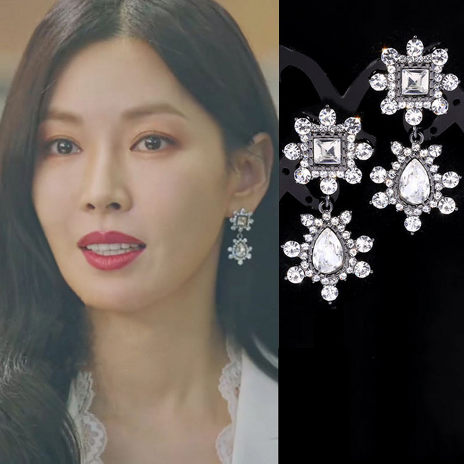 현블러썸 천서진귀걸이#013 팬트하우스 펜트하우스 이지아 여성귀걸이 롱귀걸이 드롭 골드 화려한 파티 천서진 오윤희