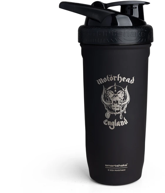스마트쉐이크 록밴드 스테인레스 스틸 단백질 셰이커 병 900ml, 모터헤드, 워피그, 1세트 - 쿠팡
