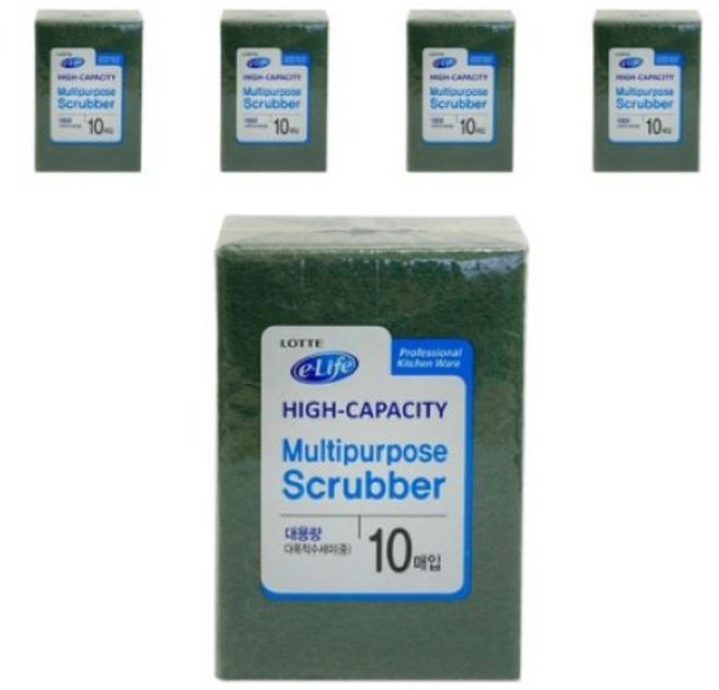 롯데이라이프 다목적수세미 대용량, 10개, 6개