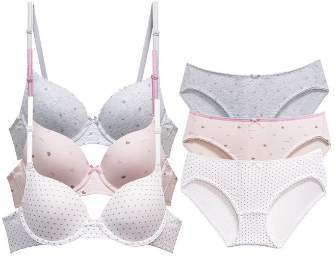 글로리 주니어3단계브라 6종세트/국내산/편안한 브라