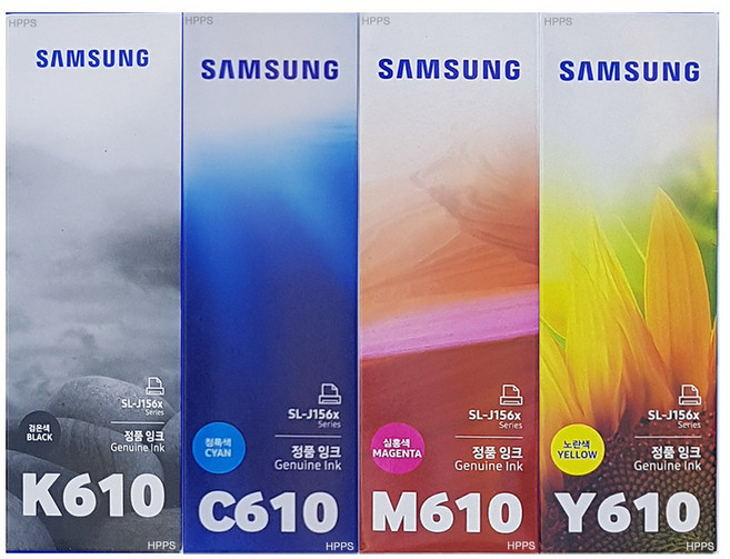삼성전자 잉크젯 프린터용 정품잉크 INK-Y610, 4색세트 CMYK, 1개