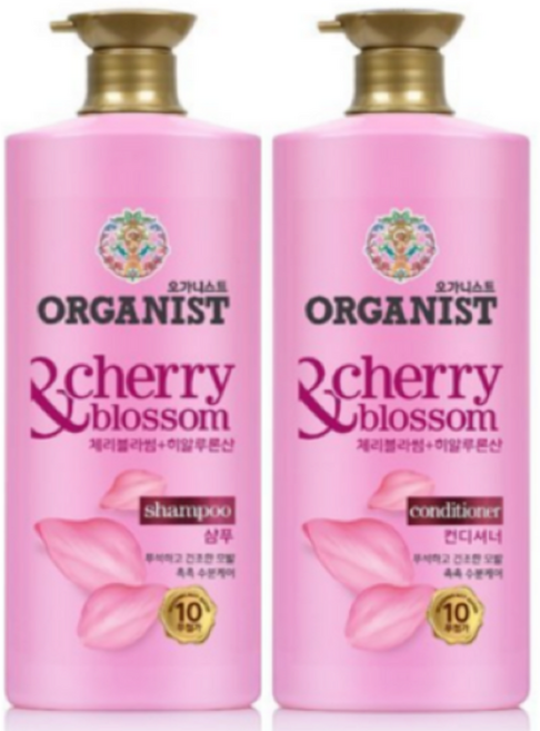 오가니스트 체리블라썸 샴푸 1100ml + 컨디셔너 1100ml, 1세트