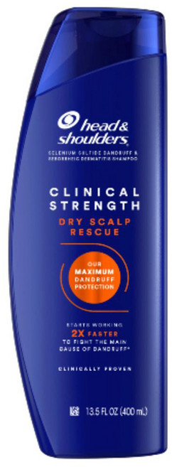 헤드앤숄더 클리니컬 스트렝스 비듬 건성두피 회복 샴푸 400ml, 1개