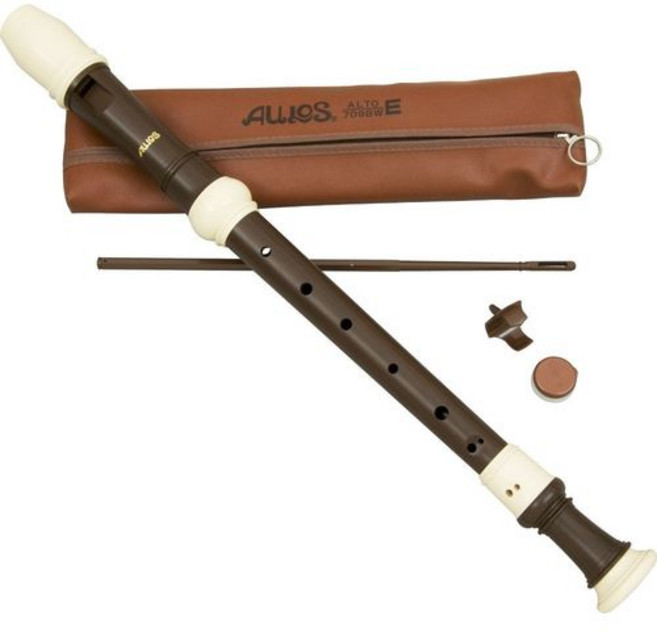 아울로스 아울로스 교실용 알토 리코더 3피스 영국식 나무결 Aulos Aulos Classroom Recorder Alto 3 Piece English Woodgrain Fini