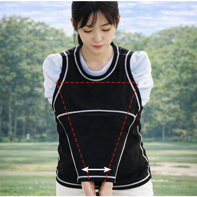 골프 스윙 셔츠 자세 교정 티셔츠 수트 연습기 남성 여성 트레이너 훈련 조끼 옷