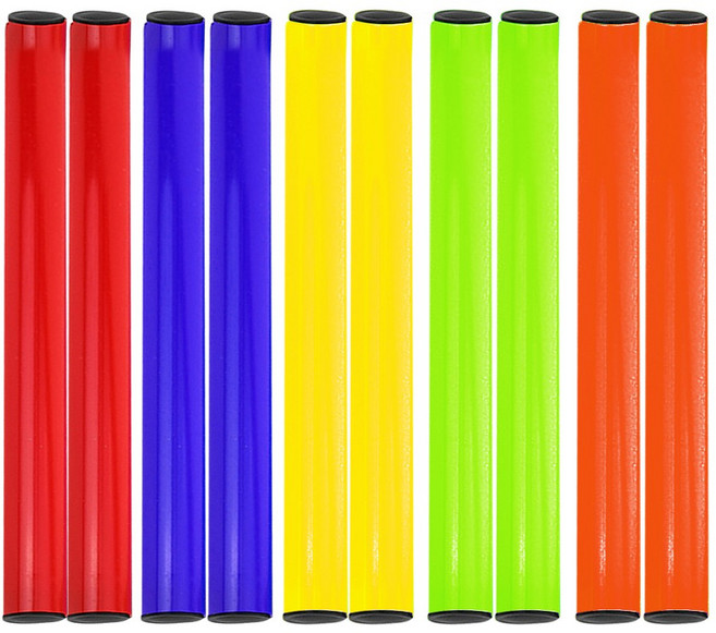 릴레이 바톤 A타입, 10개, 01)색상혼합A