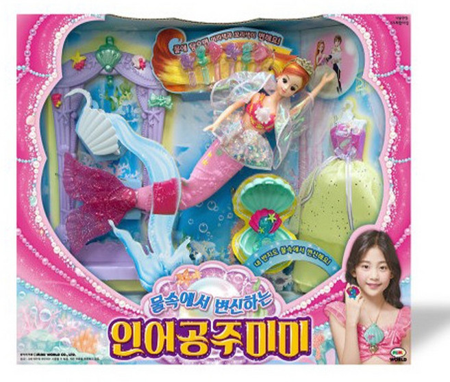 미미월드 물속에서 변신하는 인어공주미미 장난감, 1개