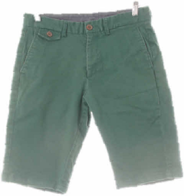 3533 지오다노 그린 면혼방 스트레치워싱슬림반바지 [74-88]