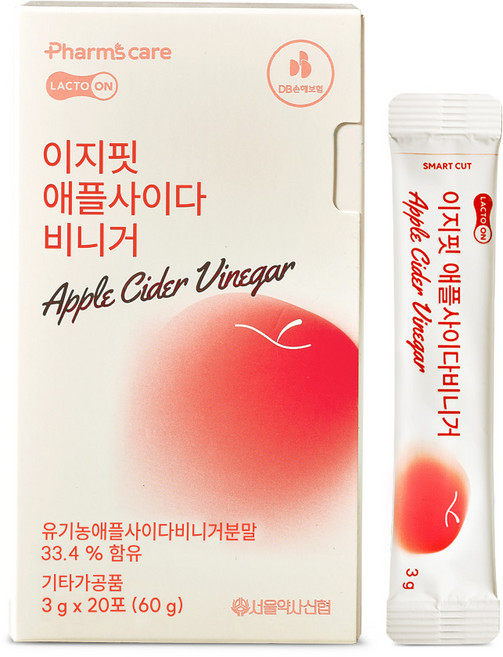 락토온 이지핏 애플사이다비니거 분말타입 20포, 1개, 60g