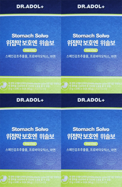 닥터아돌4박스 위점막 보호엔 위솔보, 30정