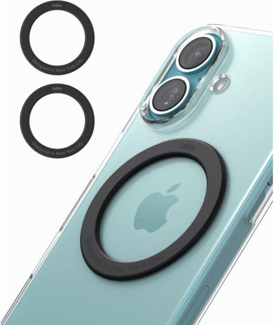 안드로이드용 iOttie 유니버설 MagSafe 링 어댑터 2팩. 액세서리 및 무선 충전기와 호환되는 마그네틱 Apple iOS Android용 접착식 변환 키트, 1개