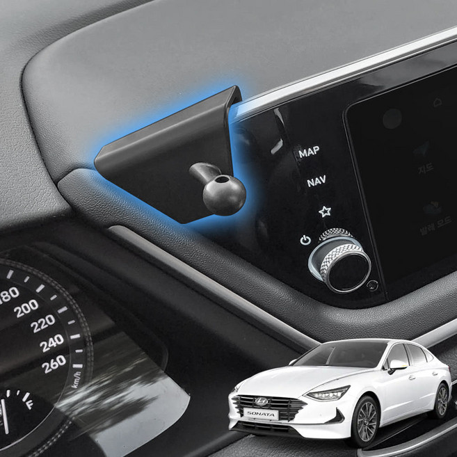 픽스글로벌 쏘나타 DN8 전용 차량용 핸드폰 거치대 마운트, 마운트 단품 + 픽스 차량용 기본 거치대(충전X)