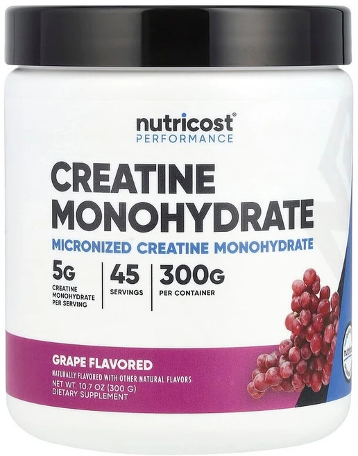 뉴트리코스트 Nutricost 운동 능력 크레아틴 일수화물 포도 300g10.7oz125099원산지:기타, 300g, 1개 - 쿠팡