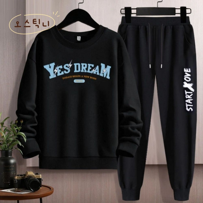 오스틱니 남성 초특가 봄가을 빅사이즈 간절기 운동 세트