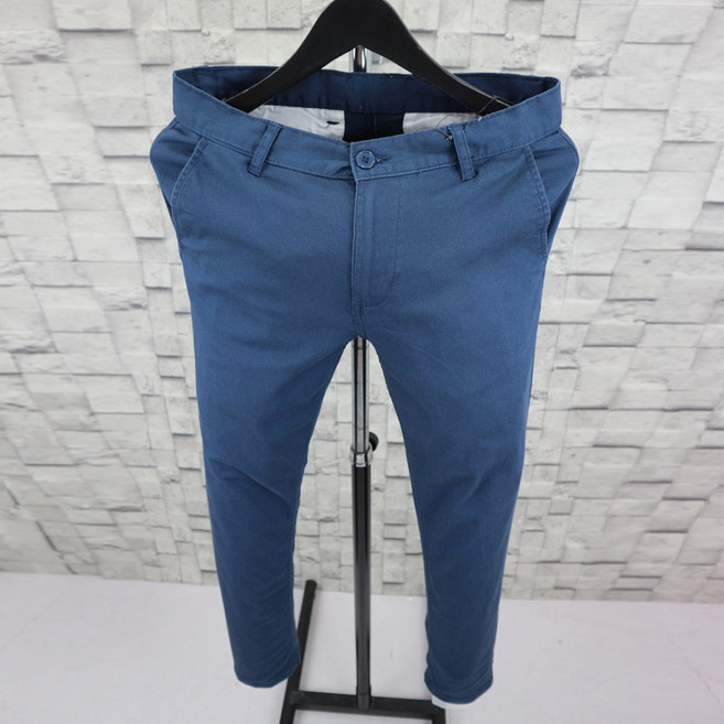 [추샵] 남자 슬림핏 스판 면바지 10부 데일리 사계절 팬츠 7컬러