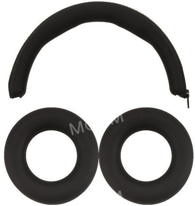 BEOPLAY HX 이어커버 실리콘 호환 헤드밴드 이어캡악세사리 블루투스 헤드폰 베오플레이, 블랙 셋트