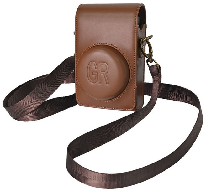 리코 케이스 GR4 GR3X GR3 케이스 가죽 카메라 파우치 다크브라운, 1개, Ricoh_다크 브라운