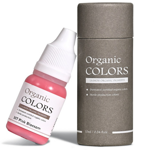 래쉬몬스터 오가닉 수지엠보 색소 아이라인 입술반영구 눈썹문신 스킨커버 10ml, 1개, [수지 머신] 307 핑크블라썸