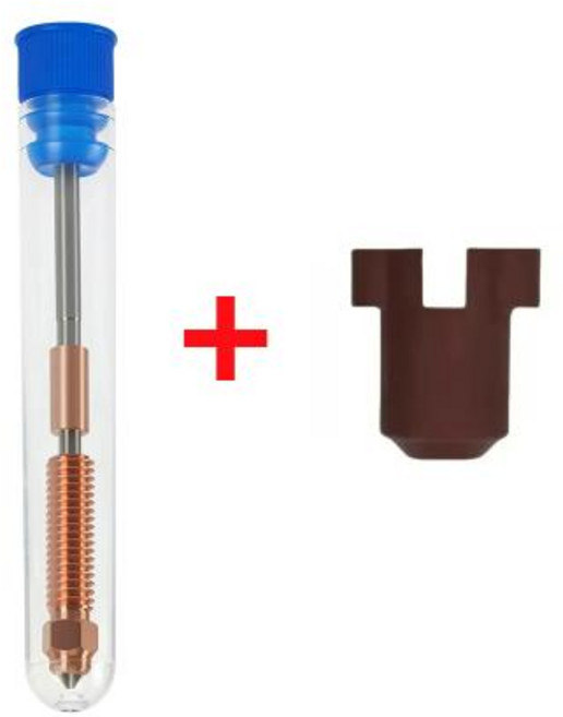 크리에이티 K1CK1 Max 핫엔드 키트 퀵 스왑 세라믹 히팅 블록 고속 출력 3D 프린터 부품 K1 K1C 3D 프린터용, 9)1PC 0.8 With sock