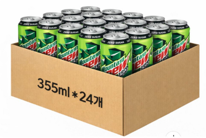 코스트코 마운틴듀 제로 탄산 355mlx24, 355ml, 24개