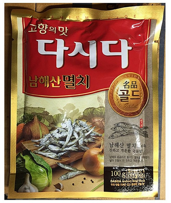 멸치다시다 골드(백설 100g)X4 kka*66185jf, 100g, 4개