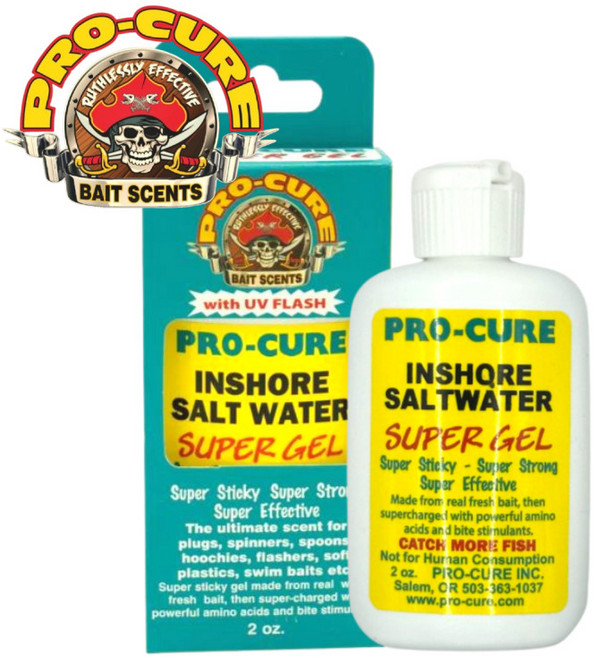 프로큐어 집어제 유인제 [인쇼어 솔트워터] UV 바르는 타입 젤 2oz미국산 쭈꾸미 갑오징어 엔쵸비 문어 쉬림프 갈치 참돔 사딘 리퀴드메이헴, 1개, 60ml