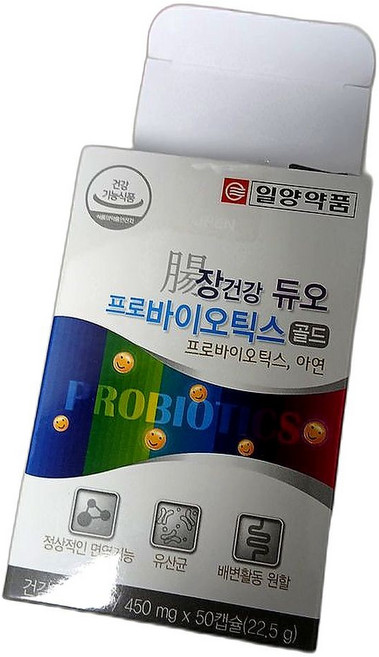 신바이오틱스 장건강 듀오 성인유산균 장내균형 유지 면역력 증진 50정 1개