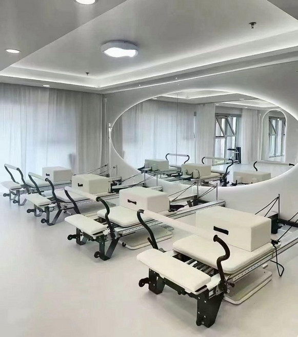 스프링보드 다기능 코어 베드 홈필라테스 필라테스기구 스트레칭기구 훈련 필라테스 운동기구 리포머, 1개, 필라테스기구 기본구성-화이트