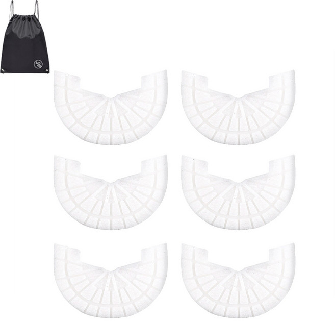 VITALO 논슬립 뒷꿈치 컬러 밑창 보강 패드 신발보강패드 워커보강패드 신발마모보호패드 6P (PGN짐쌕가방 지급)