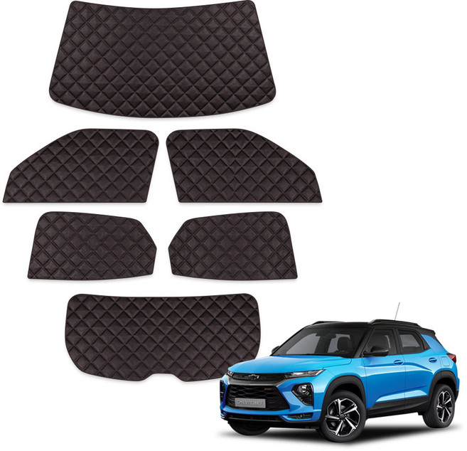 루젠 트레일블레이저 차박커튼 캠핑 암막 햇빛가리개, 1세트, 다크브라운