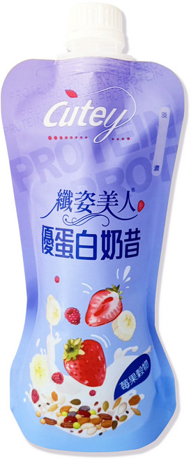 Cutey 纖姿美人 優蛋白奶昔 (草莓口味), 10個, 1份