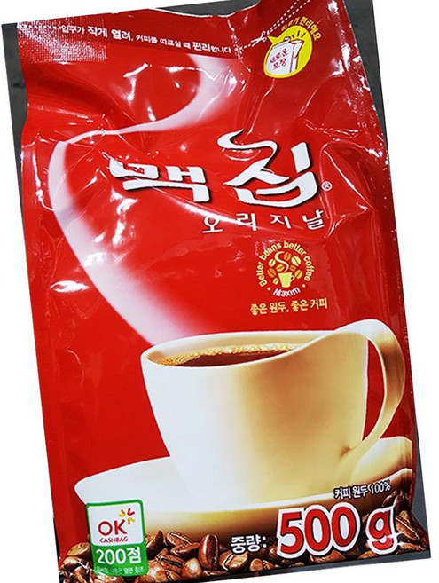 맥심 오리지날 커피 500g 음료, 1개, 1, 카페인