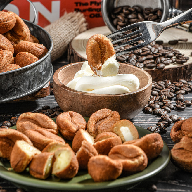 룰루네상점 커피콩빵 350g 커피빵 오리지널 크림치즈 카스타드맛 아이간식, 커피콩빵 크림치즈 1봉 350g, 1개